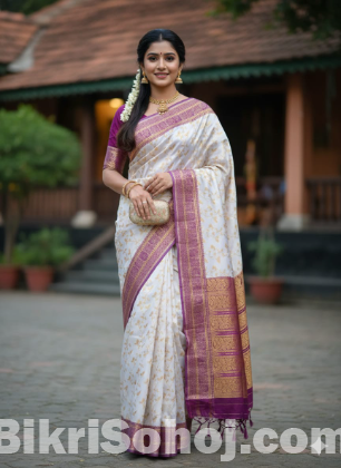 Kashmeri Katan Saree